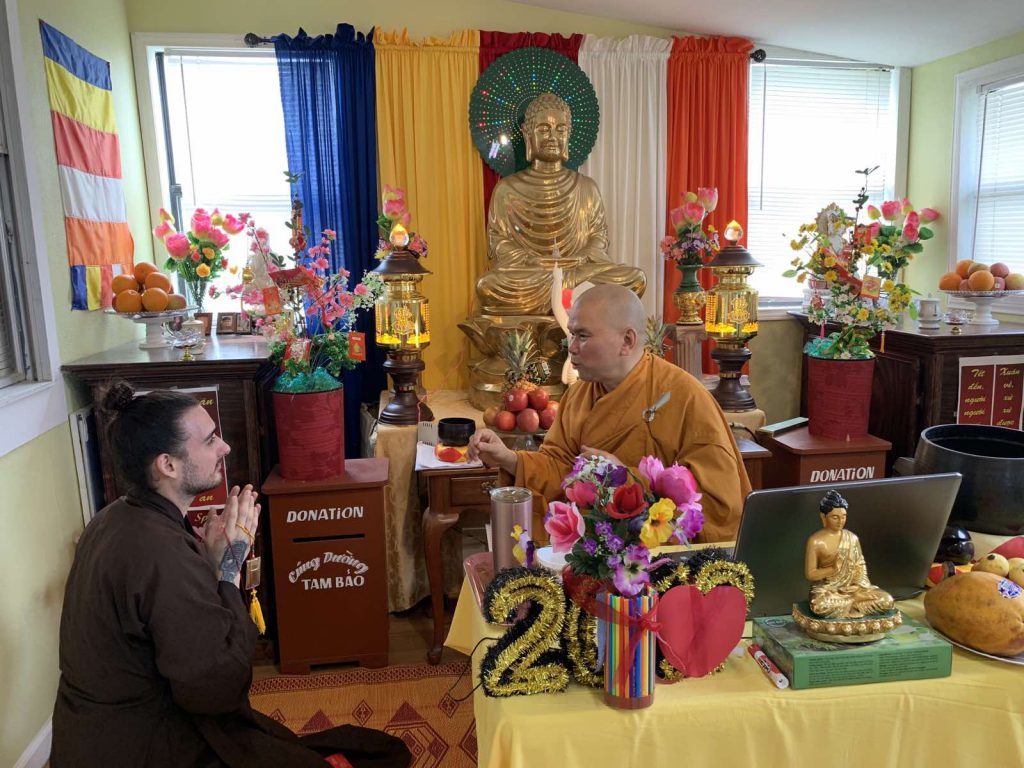 Naming Ceremony, Ordination, & Head Shave for Dharma Brother Pháp Thanh